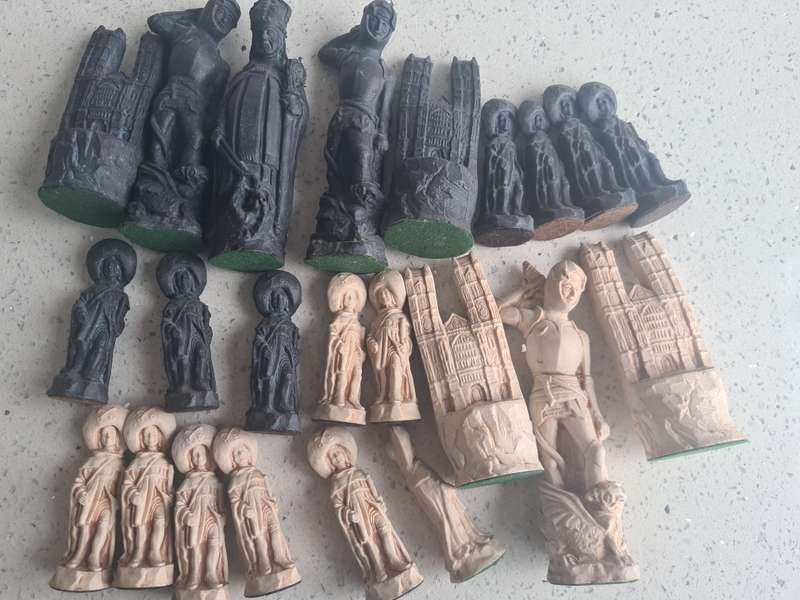 Twenty Three Ornate Chess pieces
