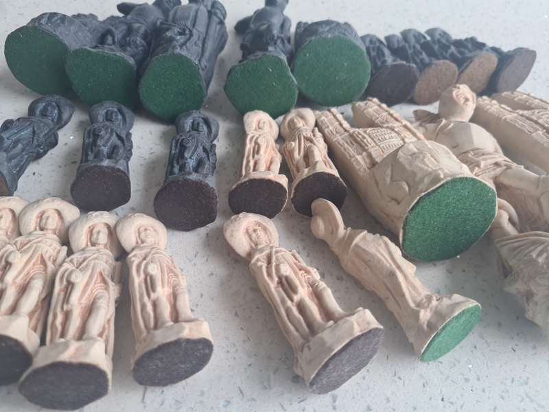 Twenty Three Ornate Chess pieces