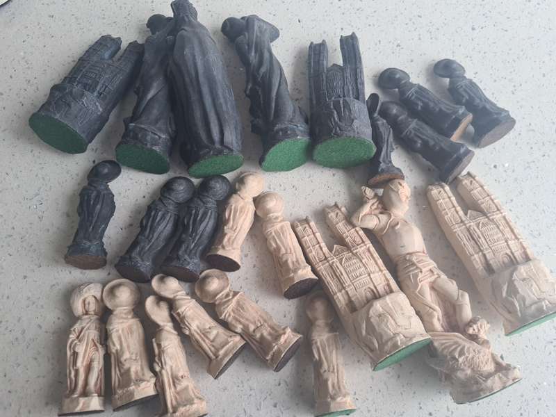 Twenty Three Ornate Chess pieces