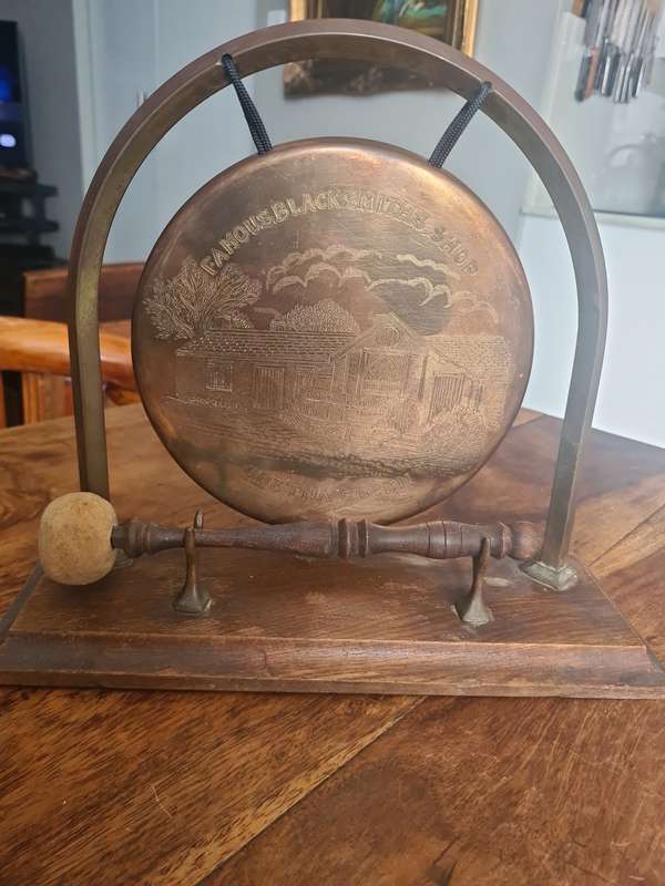 Vintage Dinner Gong - Famous Blacksmiths Shop Gretna Green