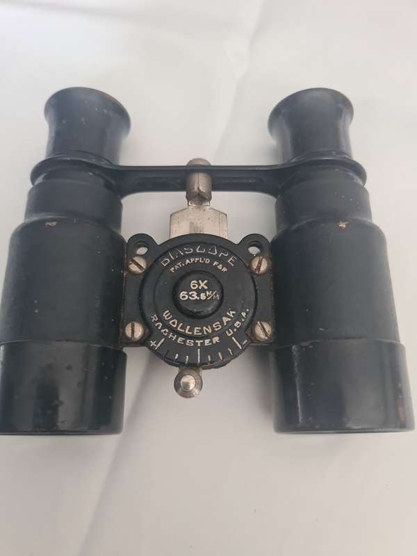 Antique 1920s Wollensak Binoculars 6x63 Biascope