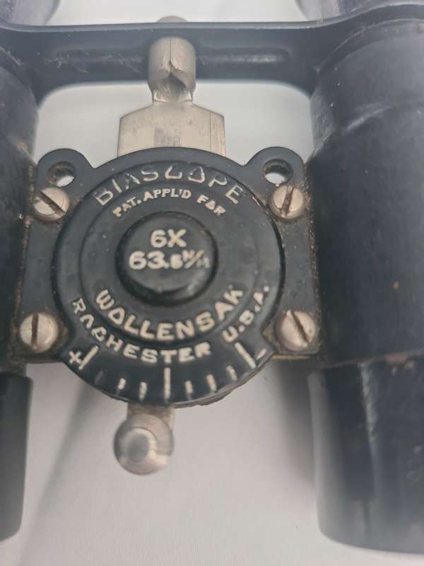 Antique 1920s Wollensak Binoculars 6x63 Biascope