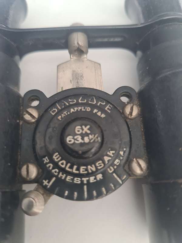 Antique 1920s Wollensak Binoculars 6x63 Biascope