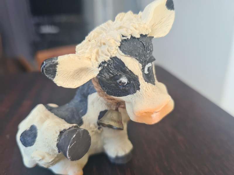 Black and White Cow figurines