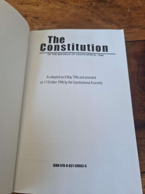 Book - The Constitution of the Republic of South Africa