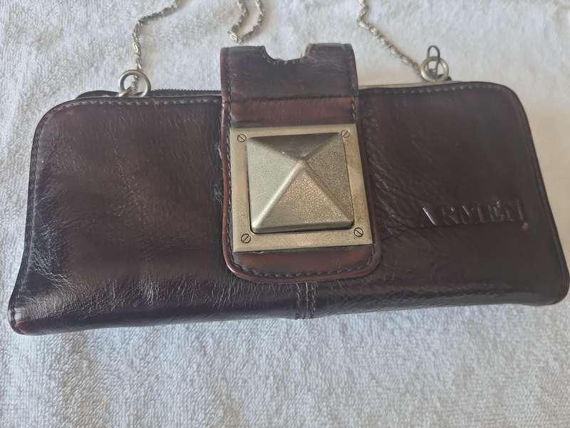 Vintage Genuine Leather Compact Purse
