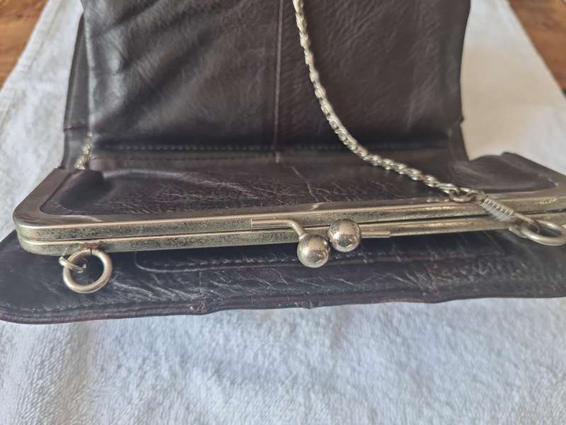 Vintage Genuine Leather Compact Purse