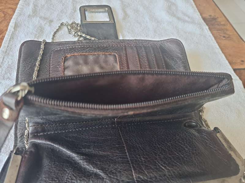 Vintage Genuine Leather Compact Purse