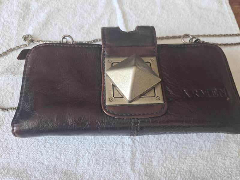 Vintage Genuine Leather Compact Purse