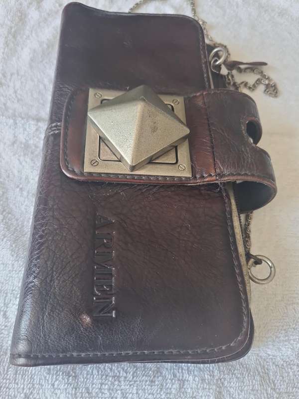 Vintage Genuine Leather Compact Purse