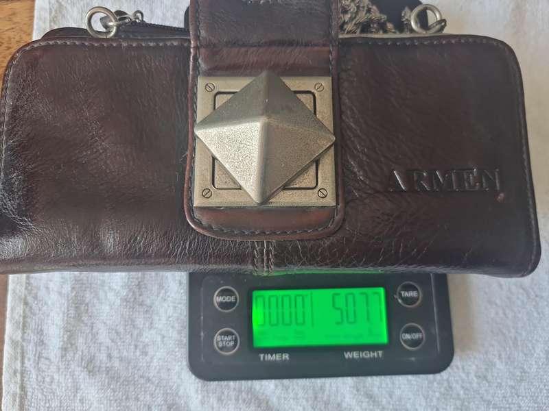 Vintage Genuine Leather Compact Purse