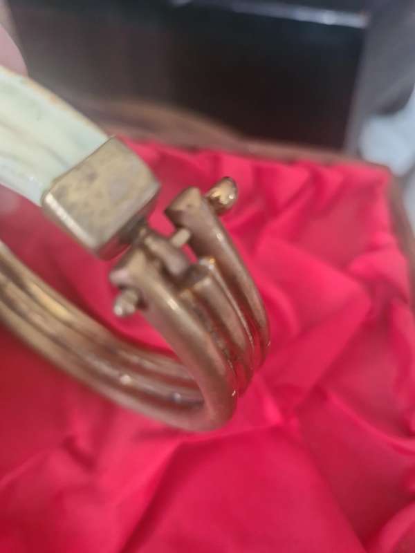 Very rare!!!  Rhodesia presentation pack WarthogTusk brass bracelet and pendant