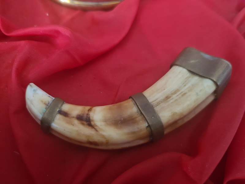 Very rare!!!  Rhodesia presentation pack WarthogTusk brass bracelet and pendant