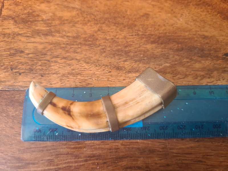 Very rare!!!  Rhodesia presentation pack WarthogTusk brass bracelet and pendant