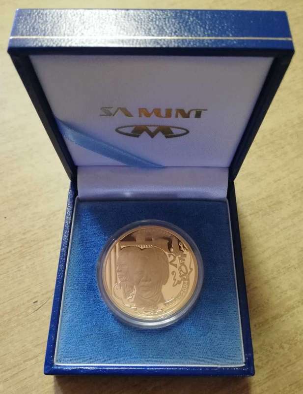 Nelson Mandela 1oz 24 carat gold coin