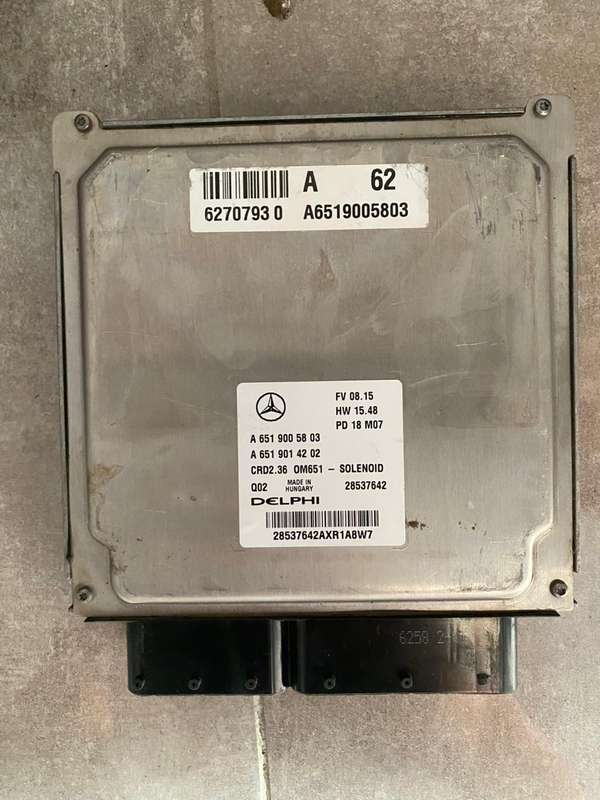 MERCEDES SPRINTER 2.1 2.2 ECU COMPUTER BOX A A6519005803 28537642 CRD2.36 OM651