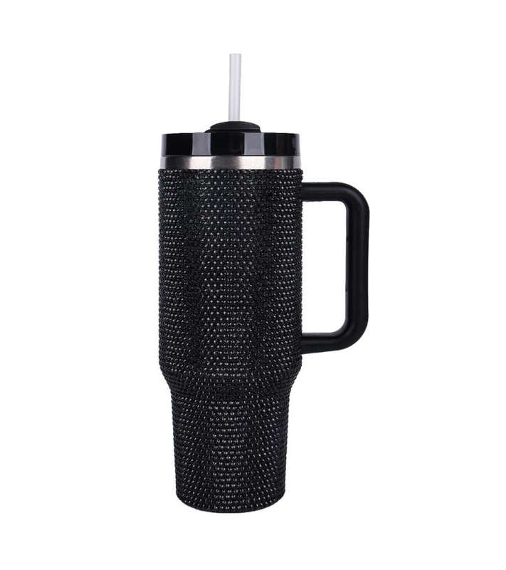 1200ml Glitter Studded Tumbler with Lid