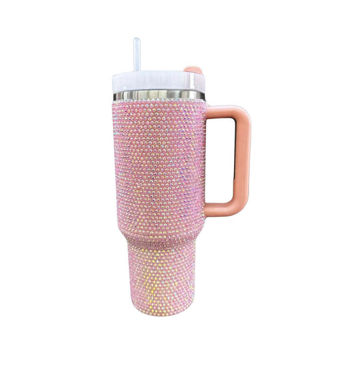 1200ml Glitter Studded Tumbler with Lid