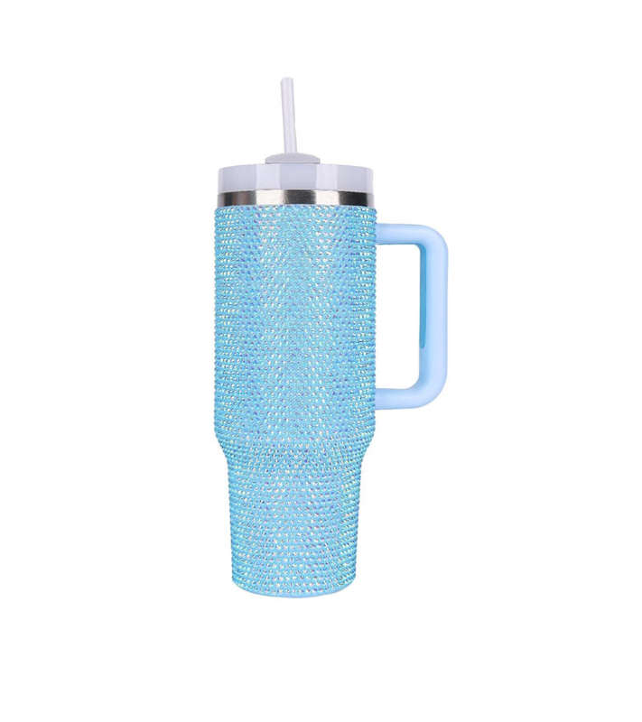 1200ml Glitter Studded Tumbler with Lid