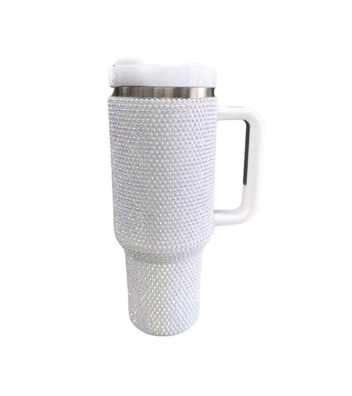1200ml Glitter Studded Tumbler with Lid