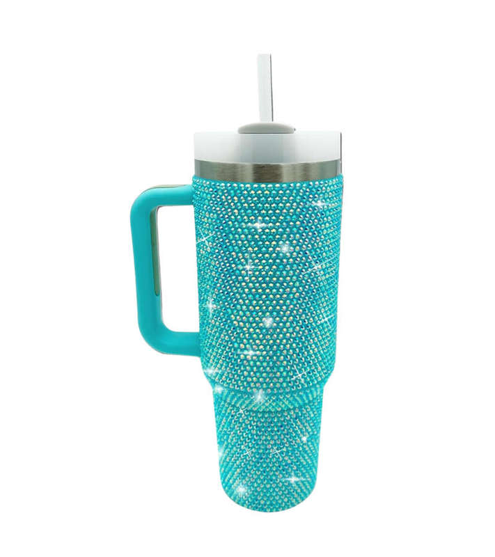 1200ml Glitter Studded Tumbler with Lid