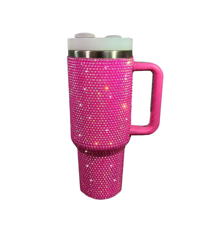 1200ml Glitter Studded Tumbler with Lid