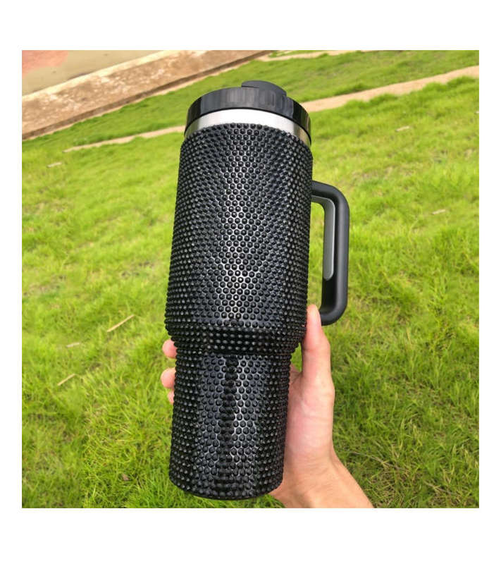 1200ml Glitter Studded Tumbler with Lid
