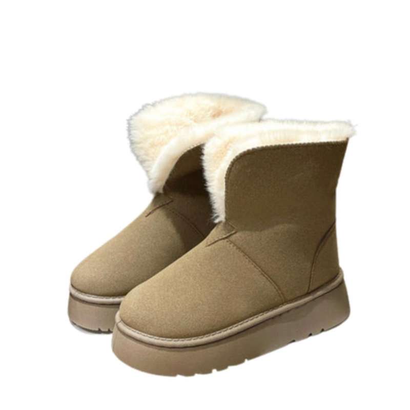 Winter Fur-Lined Boots  Cozy Comfort for Cold Days