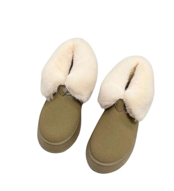 Winter Fur-Lined Boots  Cozy Comfort for Cold Days