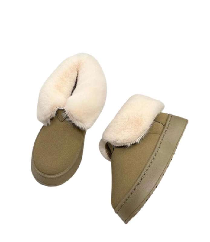 Winter Fur-Lined Boots  Cozy Comfort for Cold Days