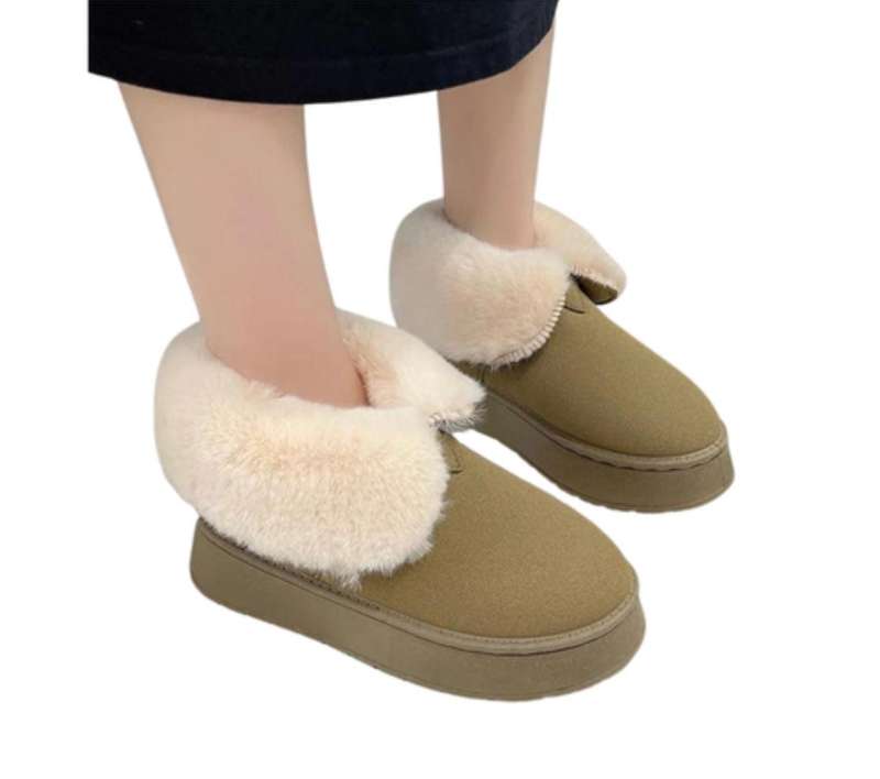 Winter Fur-Lined Boots  Cozy Comfort for Cold Days