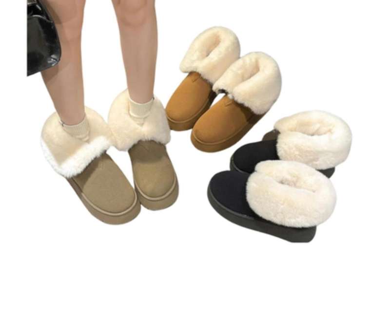 Winter Fur-Lined Boots  Cozy Comfort for Cold Days