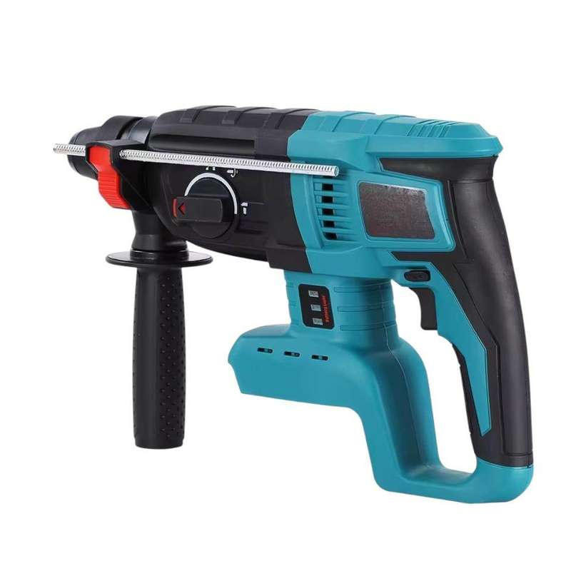Wireless Handheld Electric Hammer Drill, 2 Lithium Battery Packs & Gloves