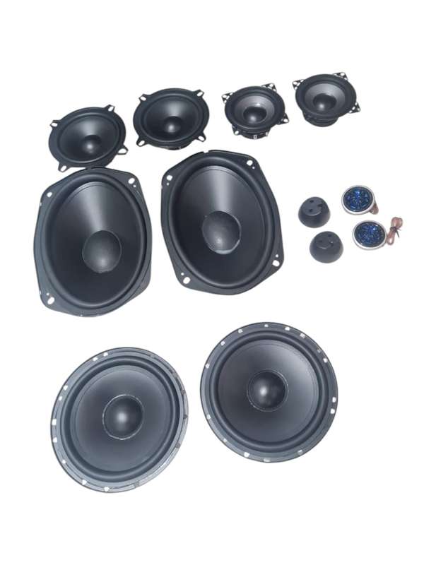 COMPLETE CAR SOUND SYSTEM KIT 5 ASSORTED SPEAKER PAIRS 6X9, 6.5INCH , 5 INCH, 4 INCH AND TWEETERS