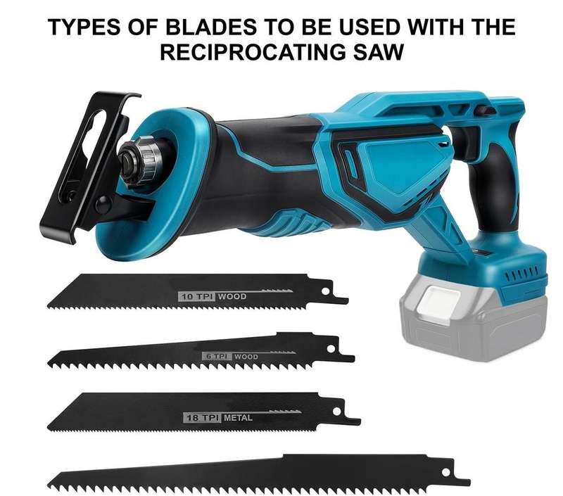 DEFECTIVE 36V Wireless Reciprocating Saw - 6 Pc Lithium Electric Sabre Saw Kit