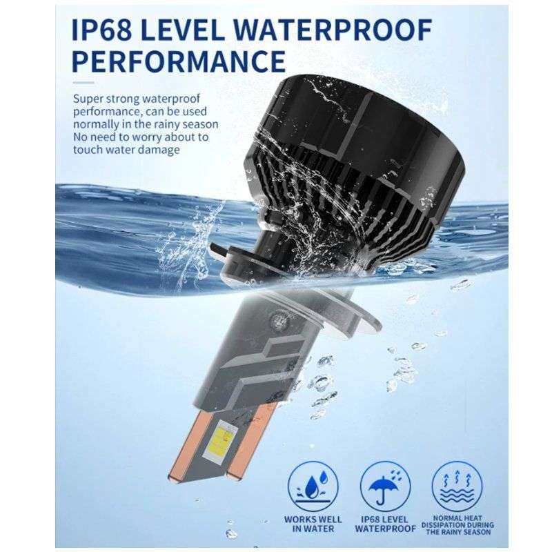 H7 120W Ultra Bright 15000 Lumen LED Headlight Bulb 2 PIN