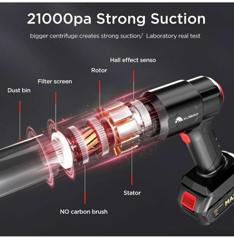4-in-1 Multifunctional Cordless Vacuum with Rechargable Battery Pack