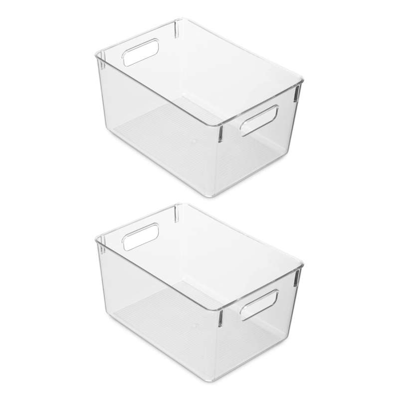 2 Pack Multifunctional Storage Container - 28 x 16 x 13 cm