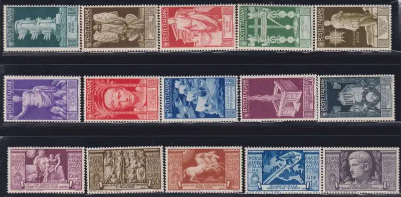 ITALY 1937 MNH- EMPEROR AUGUSTUS 2000 YEARS- Unmounted - SG 506/520