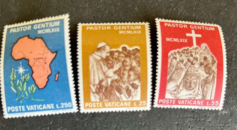 Vatican City -- year 1969 Unmounted complete set of 3 --Pastor  --bid per stamp