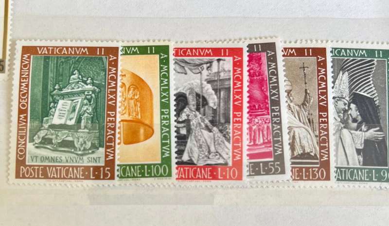 Vatican City -- year 1966 Unmounted complete set of 6 ----bid per stamp