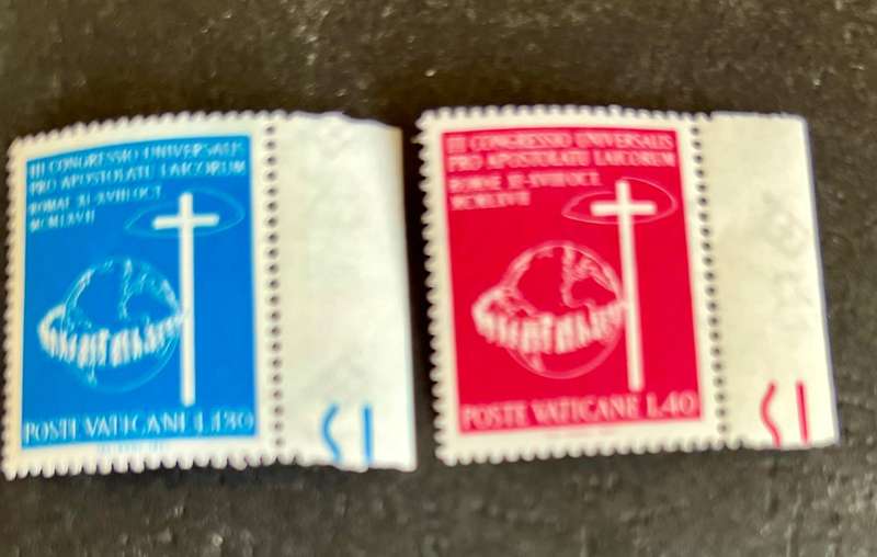 Vatican City -- year 1967 Unmounted complete set of 2 ----Laici--- bid per stamp