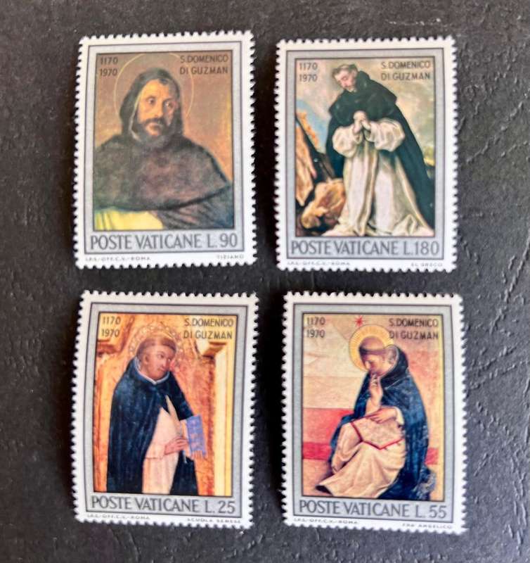 Vatican City -- year 1970 Unmounted complete set of 4 ----Guzman --- bid per stamp