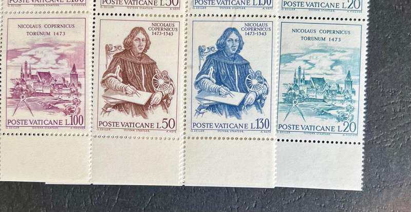 Vatican City -- year 1973 Unmounted complete set of 4 ----Copernicus --- bid per stamp