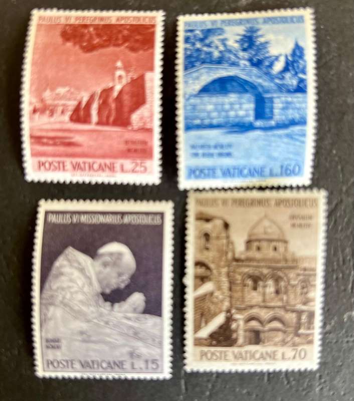 Vatican City -- year 1964 Unmounted complete set of 4 ----bid per stamp