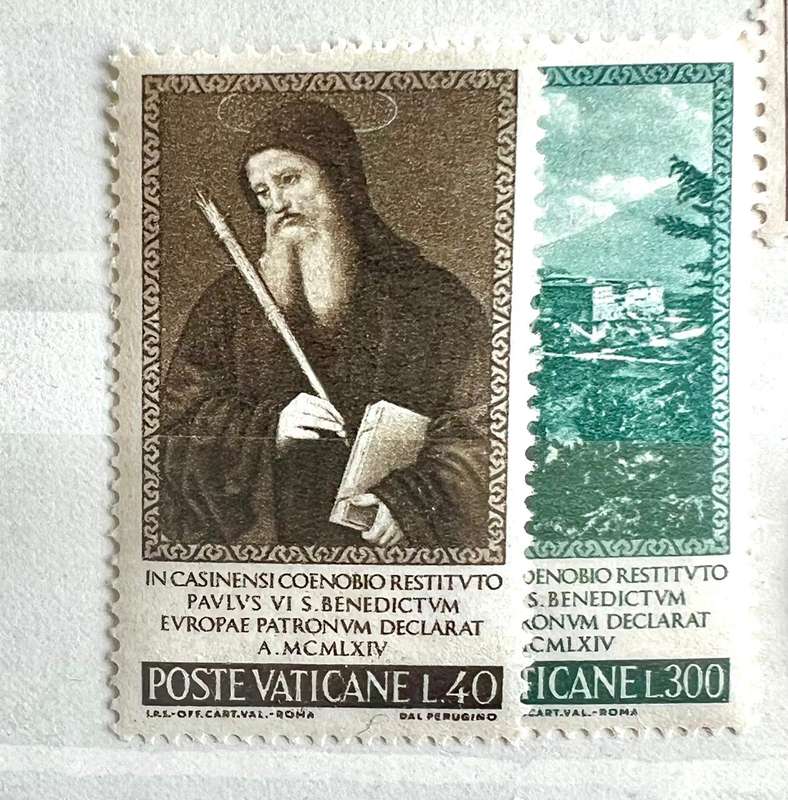 Vatican City -- year 1964 unmounted complete set of 2 ---Benedetto  ---bid per stamp