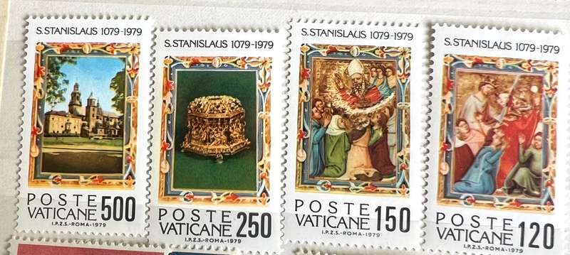 Vatican City -- year 1979 - MNH- unmounted  Mint complete set of 4--S Stanislaus--bid per stamp