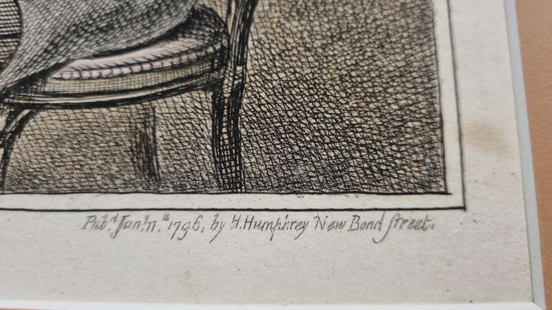 1796 copperplate engraving with hand colour. James Gillray. Two-Penny Whist. Caricature, card game.