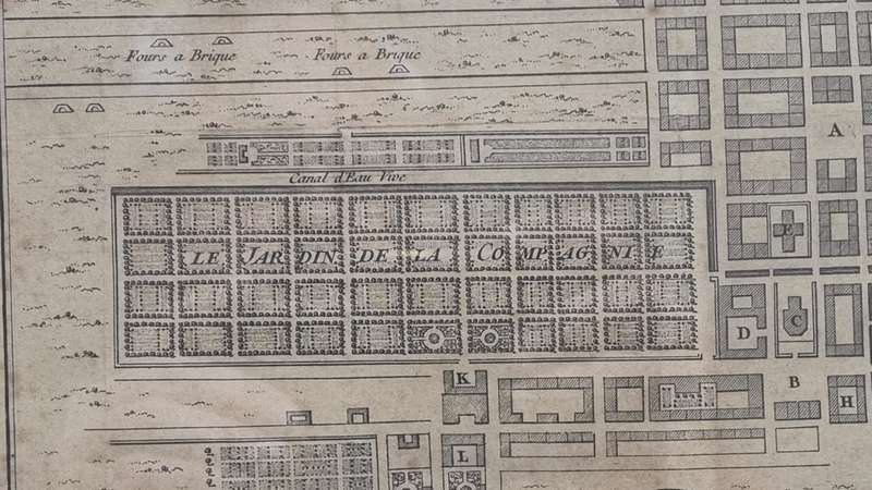 Map Plan of Cape Town, 1760. Original Engraving by Jacques-Nicolas Bellin (1703-1772)