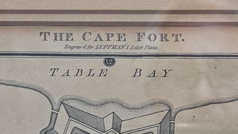 Plan of The Cape Fort 1801 ( Castle at Cape Town ). Engraved for Luffman's Select Plans.